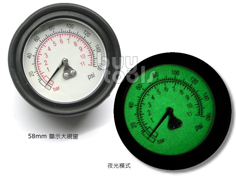 胎壓錶錶頭-夜光型